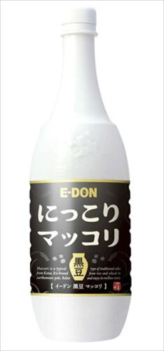 EAN 8803065000747 E-DON にっこり マッコリ 黒豆 ペット 1L ビール・洋酒 画像