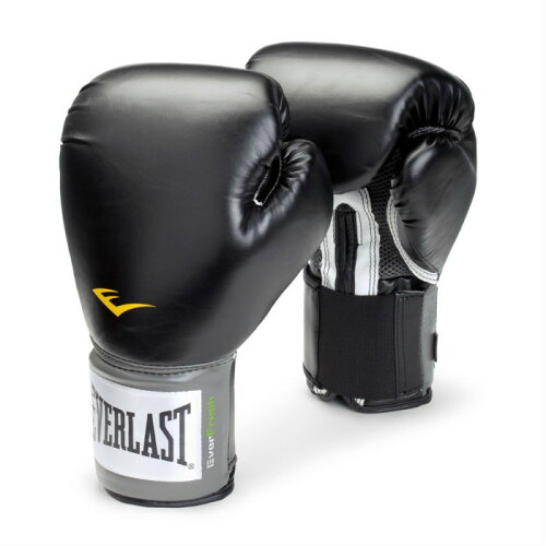 UPC 0009283574956 エバーラスト EVERLAST プロスタイル トレーニング ボクシング グローブ 合皮 ブラック 12000 スポーツ・アウトドア 画像