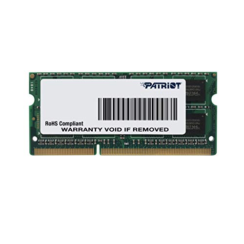 UPC 0012304116752 Patriot Memory DDR3 1600MHz 8GB PC3-12800 CL11 SODIMM Ultrabook ノートパソコン用メモリ 低電圧 1.35V-PSD38G1600L2S パソコン・周辺機器 画像