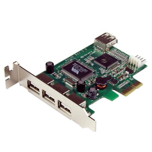 UPC 0013088199436 スターテック.COM USB 2.0 4ポート増設PCI Expressカード ロープロファイル PEXUSB4DP パソコン・周辺機器 画像
