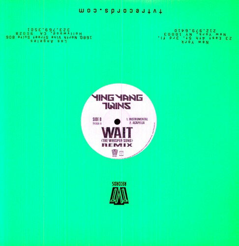 UPC 0016581252509 Wait (Whisper Song) Remix (Rmx) (12 inch Analog) / Ying Yang Twins CD・DVD 画像
