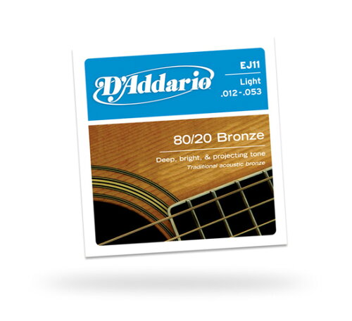UPC 0019954122126 D’Addario ダダリオ アコースティックギター弦 Light EJ11 楽器・音響機器 画像