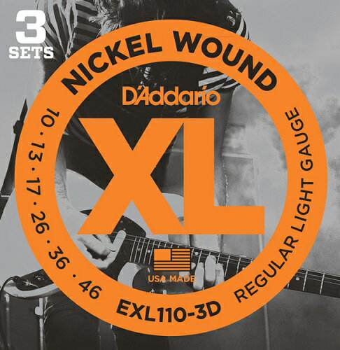 UPC 0019954126087 D’Addario ダダリオ エレキギター弦 EXL110-3D 楽器・音響機器 画像