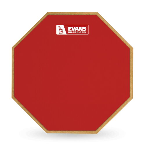 UPC 0019954336936 EVANS RF12G-RED RealFeel Limited Edition Red Practice Pad 楽器・音響機器 画像
