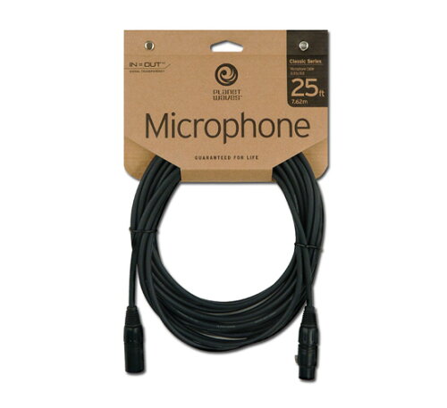 UPC 0019954943622 PW-CMIC-25 プラネットウェイヴス マイクケーブル 25ft. 7.6m PlanetWaves Classic Series Microphone Cable XLR-XLR 楽器・音響機器 画像