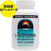 UPC 0021078019848 Source Naturals L-Tryptophan 60 Caps ダイエット・健康 画像