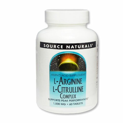 UPC 0021078020424 Source Naturals L-Arginine L-Citrulline Complex 60 Tabs ダイエット・健康 画像