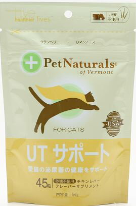UPC 0026664002785 フードサイエンス Pet Naturals UT サポート 猫用 45粒 ペット・ペットグッズ 画像