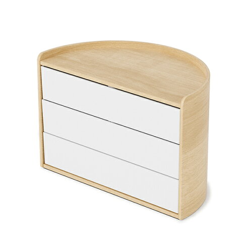 UPC 0028295344135 umbra アンブラ アクセサリートレー 3段 ホワイト ナチュラル リビング 玄関 寝室 アクセサリー収納 おしゃれ ジュエリー・アクセサリー 画像