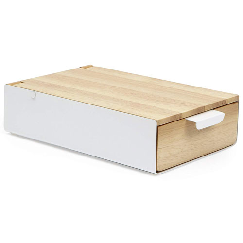 UPC 0028295433068 umbra アンブラ アクセサリー収納 REFLEXION STORAGE BOX リフレクション ストレージボックス ホワイト/ナチュラル ジュエリー・アクセサリー 画像