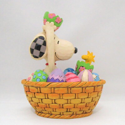 UPC 0028399219100 JIM SHORE フィギュア スヌーピー&ウッドストック An Easter Surprise ホビー 画像
