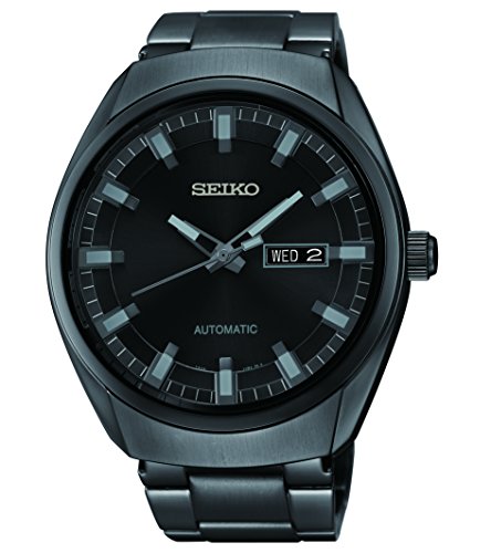 UPC 0029665180285 Seiko Analog Display Automatic Self Wind Black Watch SNKN43 メンズ 腕時計 画像