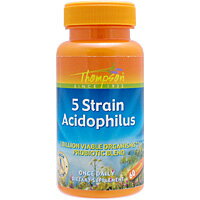 UPC 0031315763380 Thompson Nutritional Products 5 Strain Acidophilus, 60 caps ダイエット・健康 画像