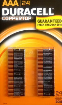 UPC 0041333897486 Duracell Alakaline Batteries - Size AAA - 24 Pack 家電 画像