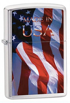 UPC 0041689247973 ZIPPO ジッポ ライター ジッポライター Made in USA Flag 国旗 24797 ホビー 画像