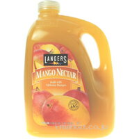 UPC 0041755011576 langers マンゴーネクター   果汁 20% ランガーズ アルフォンソ マンゴー ジュース 濃厚 mango nectar ワンガロン s0135344 水・ソフトドリンク 画像