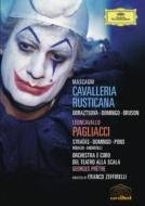UPC 0044007340332 Mascagni/Leoncavallo / カヴァレリア・ルスティカーナ 全曲、 道化師 全曲 ゼッフィレッリ監督、プレートル＆スカラ座、ドミンゴ、他 1982 ステレオ CD・DVD 画像