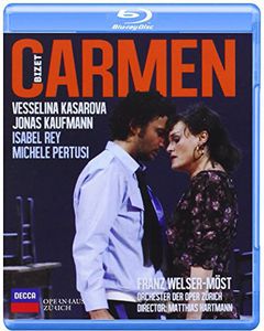 UPC 0044007438824 Bizet ビゼー / カルメン 全曲 M．ハルトマン演出、ヴェルザー＝メスト＆チューリッヒ歌劇場、カサロヴァ、カウフマン、他 2008 ステレオ CD・DVD 画像