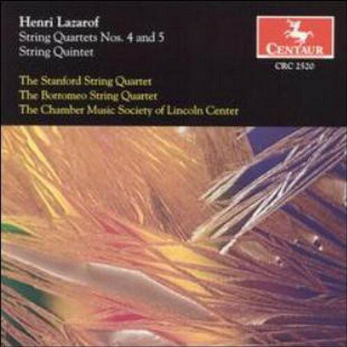 UPC 0044747252025 Lazarof: String Quartets 4 & 5 / Stanford Qt CD・DVD 画像