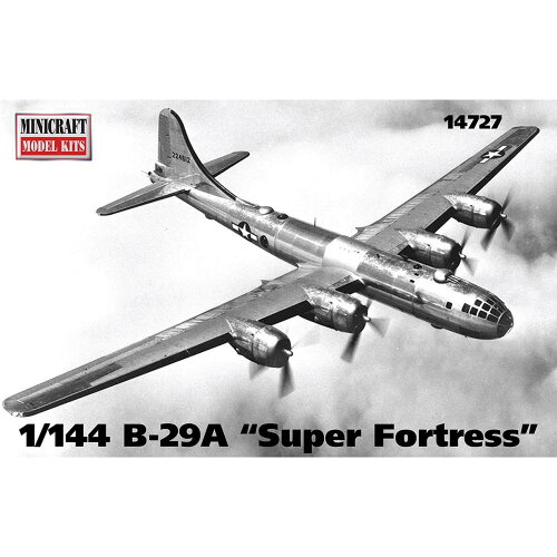 UPC 0048051147275 1/144 WW.II アメリカ軍 B-29A スーパーフォートレス プラモデル ミニクラフト ホビー 画像