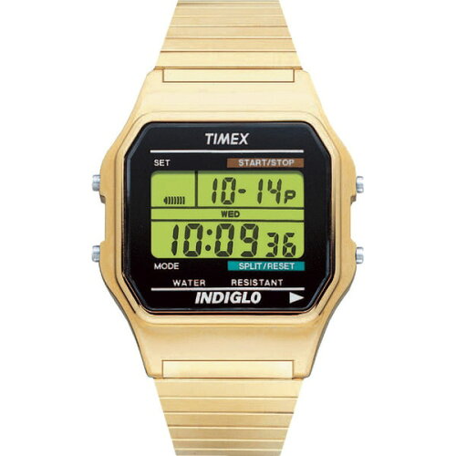 UPC 0048148786776 タイメックス TIMEX T78677 クラシックデジタル ゴールド 腕時計 Classic Digital 腕時計 画像
