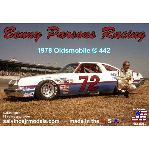 UPC 0051497280161 サルビノス J・Rモデル 1/25 NASCAR ベニー・パーソンズ・レーシング 1978 オールズモビル442 #72 