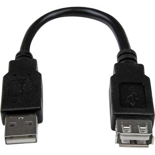 UPC 0065030818544 StarTech.com USB 2.0延長ケーブルアダプタ USBEXTAA6IN パソコン・周辺機器 画像
