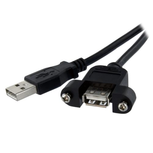 UPC 0065030835404 StarTech.com パネルマウント型USB 2.0ケーブル USBPNLAFAM1 パソコン・周辺機器 画像
