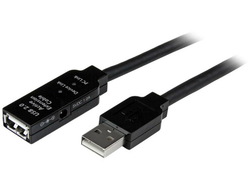 UPC 0065030846738 StarTech スターテック USB2AAEXT35M USB 2.0アクティブ延長ケーブル 35m オス/メス パソコン・周辺機器 画像