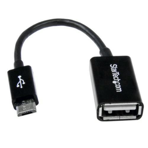 UPC 0065030848381 StarTech スターテック UUSBOTG ブラック USB OTG変換アダプタ 10cm パソコン・周辺機器 画像