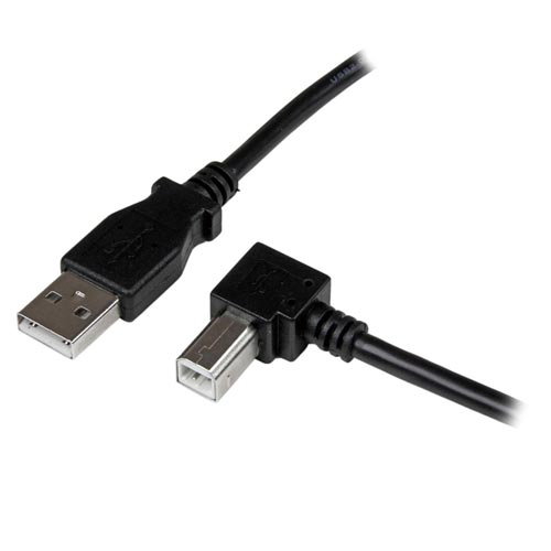 UPC 0065030851800 StarTech.com USB 2.0 ケーブル A - B (L型右向き) USBAB1MR パソコン・周辺機器 画像