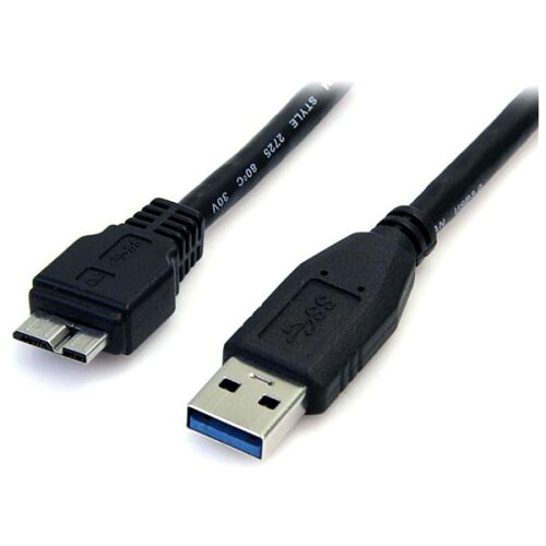 UPC 0065030854252 StarTech スターテック USB3AUB50CMB ブラック USB 3.0ケーブル 0.5m パソコン・周辺機器 画像