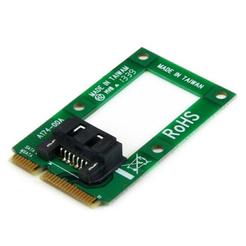 UPC 0065030854825 StarTech.com mSATA - SAT変換アダプタ Mini SATA - SATAコンバータカード 2.5インチ/3.5インチHDD/SSDに MSAT2SAT3 パソコン・周辺機器 画像