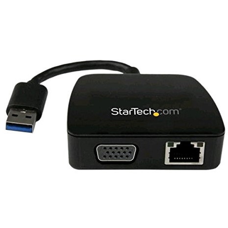 UPC 0065030859332 StarTech.com 携帯用ドッキングステーション VGA ギガビットイーサネット USB31GEVG パソコン・周辺機器 画像