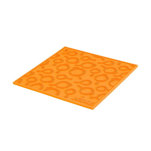 UPC 0075536054551 ロッジ Lodge スクエア トリベット スキレット シリコン オレンジ AS7SKT61 17.8 x x 0.4 cm キッチン用品・食器・調理器具 画像