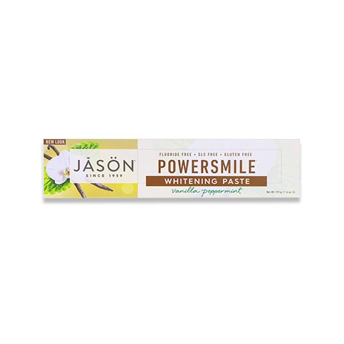 UPC 0078522618478 Jason Natural パワースマイル アンチプラーク&ホワイトニング 歯磨き粉 バニラパワーミント 170g ダイエット・健康 画像