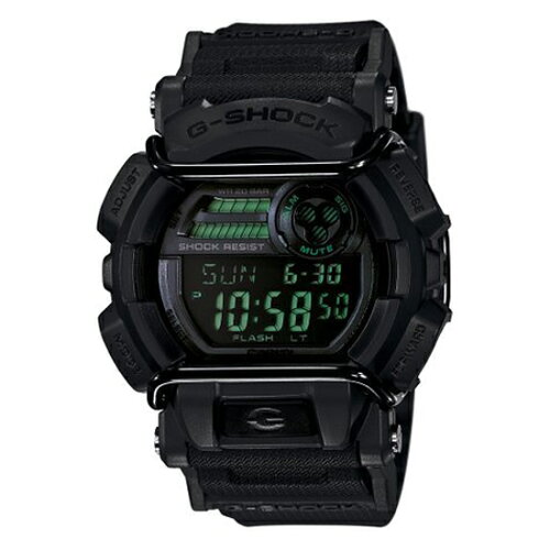 UPC 0079767055684 CASIO  Military black series ミリタリーブラックシリーズ デジタル腕時計 ブラック グリーン GD-400MB-1CR GD-400MB-1 腕時計 画像