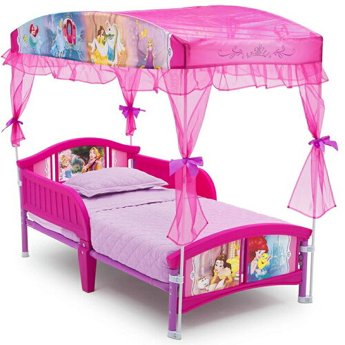 UPC 0080213075330 Delta デルタ ディズニー プリンセス キャノピー付き 子供用ベッド 女の子 2歳から インテリア・寝具・収納 画像