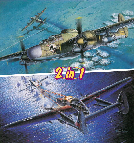 UPC 0089195851222 ドラゴンモデル 1/72 WW.II アメリカ軍 P-61Aブラックウィドウ/P-61B レディ・オブ・ザ・ダーク 2in1 プラモデル ホビー 画像
