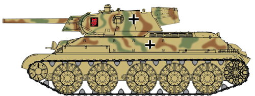 UPC 0089195864499 サイバーホビー 1/35 WW.II ドイツ軍 鹵獲戦車 T-34 747 r STZ Mod. 1942年後期生産型 プラモデル プラッツ ホビー 画像