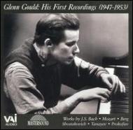 UPC 0089948119821 Glenn Gould First Recording 1947-1953 輸入盤 CD・DVD 画像