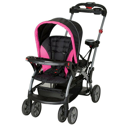 UPC 0090014017767 Baby Trend 2人乗り ベビーカー シット アンド スタンド ウルトラ ピンク バブルガム キッズ・ベビー・マタニティ 画像
