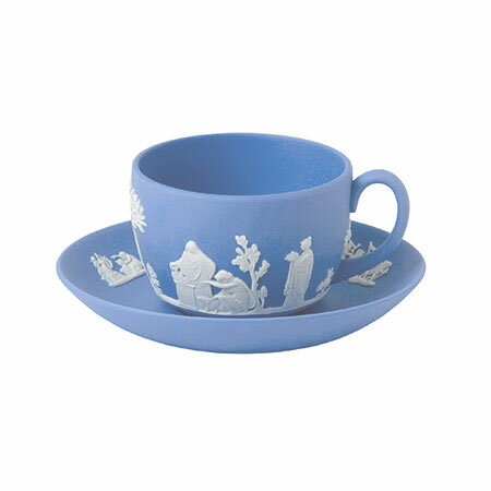 UPC 0091574214672 Wedgwood Jasperware Teacup and Saucer Pale Blue キッチン用品・食器・調理器具 画像