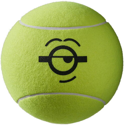 UPC 0097512464093 Wilson ウイルソン 硬式テニスボール MINIONS 9 JUMBO BALL ミニオン 9 ジャンボ ボール WR8202801001 直径22cm イエロー スポーツ・アウトドア 画像