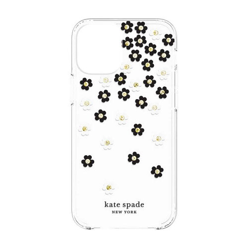 UPC 0191058122650 kate spade new york iPhone12 mini KSNY ハードシェルケース/ブラックホワイト スマートフォン・タブレット 画像