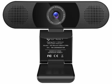 UPC 0191893131619 eMeet C980PRO スピーカー・AIマイク搭載WEBカメラ 1080P HD高画質 パソコン・周辺機器 画像