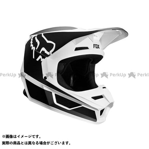 UPC 0191972050626 FOX フォックス オフロードヘルメット V1 ユース ヘルメット プリズム ブラック/ホワイトYM/49-50cm 車用品・バイク用品 画像