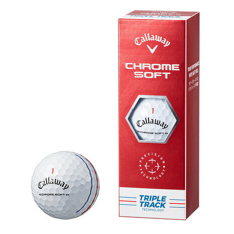 UPC 0194518555043 キャロウェイゴルフ ゴルフボール Chrome Soft TRIPLE TRACK クロムソフトトリプル・トラック 1スリーブ 3球 /ホワイト スポーツ・アウトドア 画像