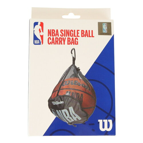 UPC 0194979029190 Wilson ウイルソン バスケットボール用バッグ NBA SINGLE BALL CARRY BAG シングル ボール キャリー バッグ ユニセックス大人 WTBA70040 直径25cm×高さ25cm BLACK スポーツ・アウトドア 画像