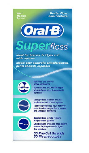 EAN 0300410825706 Oral-B Super Floss Dental Floss Mint Strips 50-Count ダイエット・健康 画像